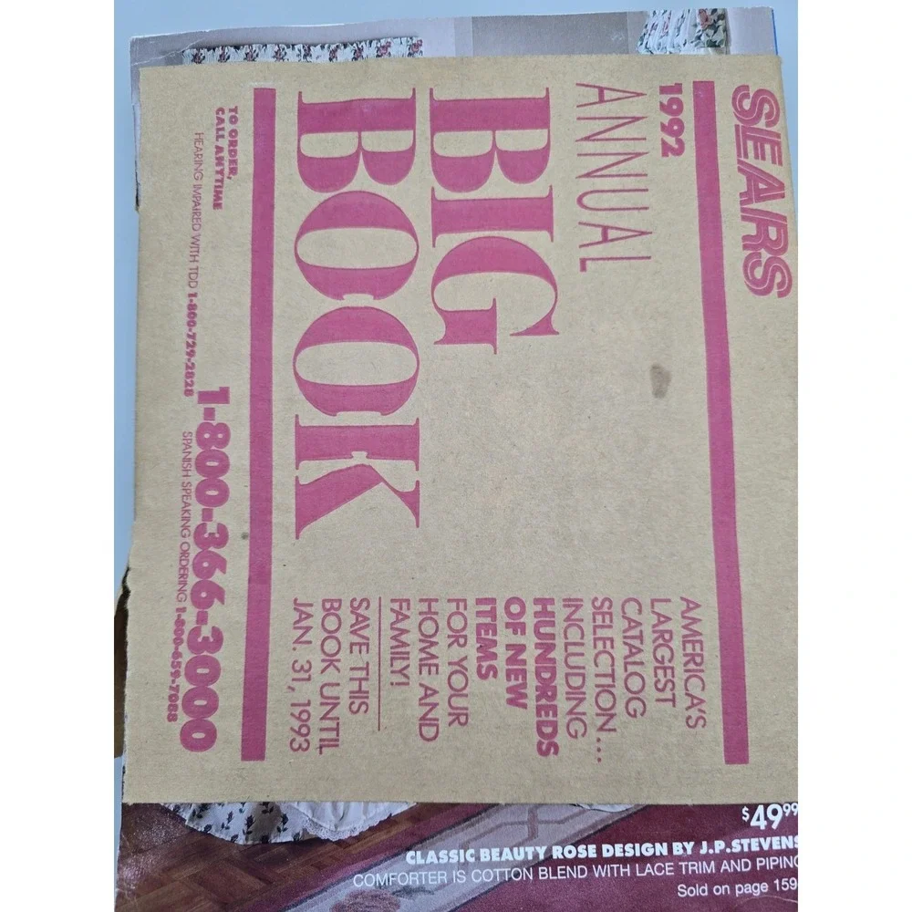 NOS Sears 1992 Annual Big Book Catalog Edition 284 - Picture 3 of 6